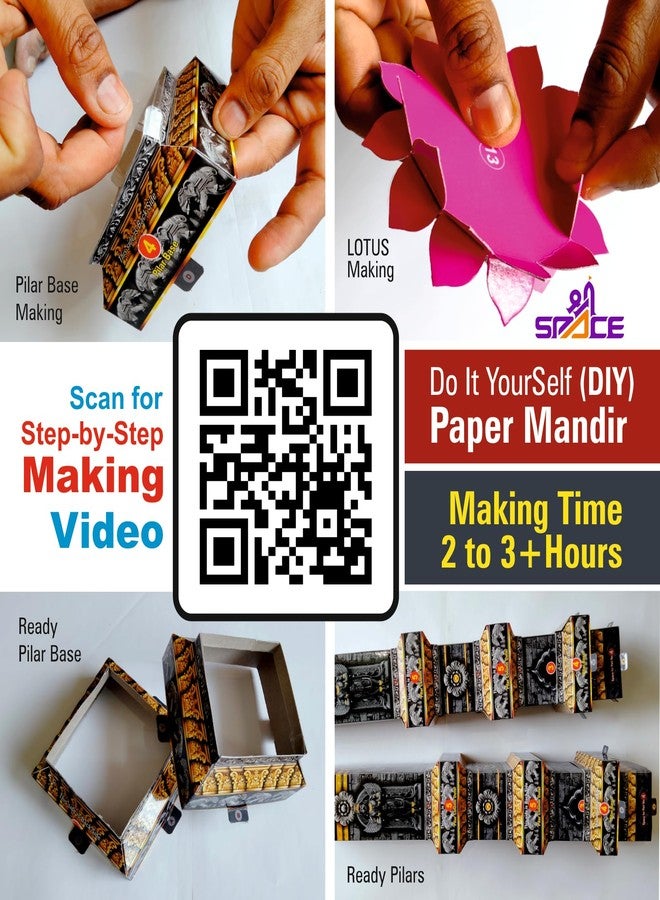 Shree Space SM2 MADIR MAKHAR Decoration | Ganesh Jayanti | Ganesh Puja | Maghi Ganeshotsav | DIY Paper 3D Temple Decorations | for All Festivals | eco-Friendly | - Image 5